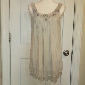 Gaby & Eden Beaded Tunic Dress, Size L NWT
